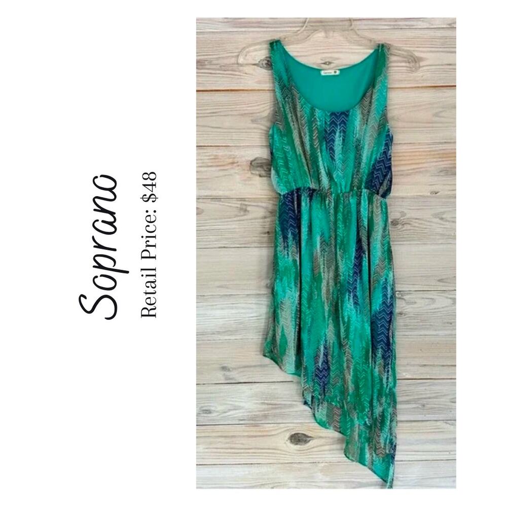 Nordstrom Soprano Blue Ice Night’s Asymmetrical Dress